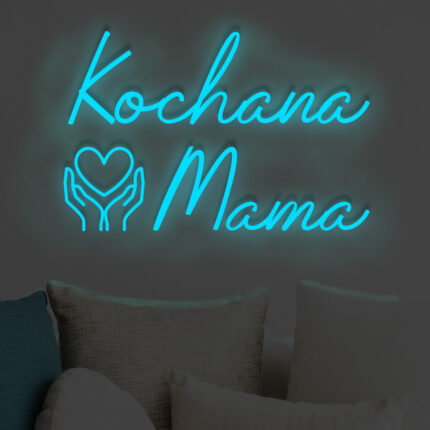 Neonowy napis Kochana Mama