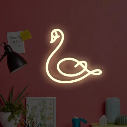 Neon LED Łabędź