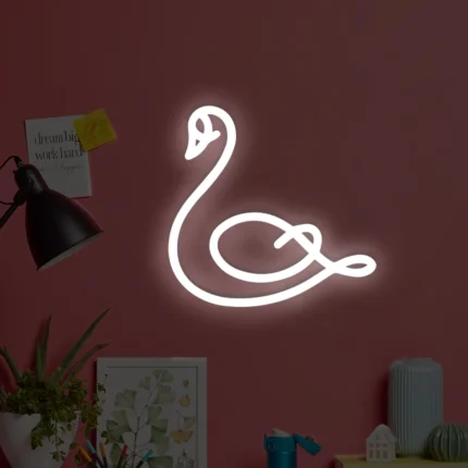 Neon LED Łabędź