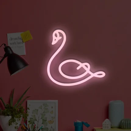 Neon LED Łabędź