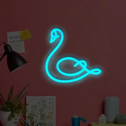 Neon LED Łabędź