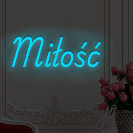Napis LED Miłość