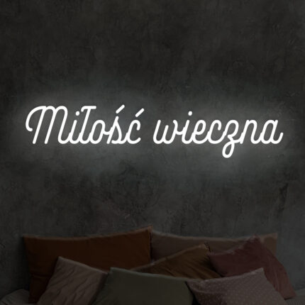 Napis LED Miłość wieczna