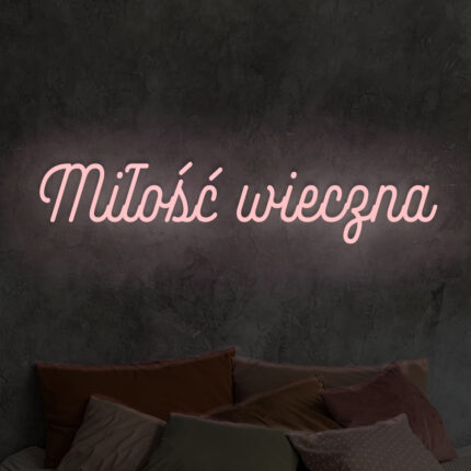 Napis LED Miłość wieczna