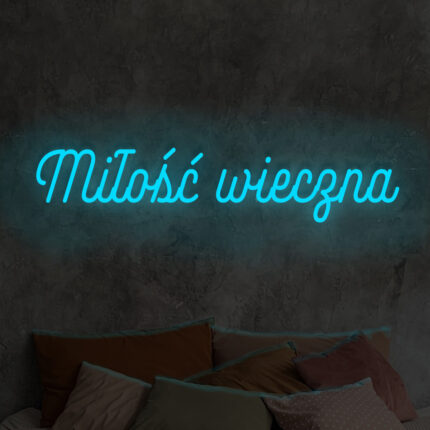 Napis LED Miłość wieczna