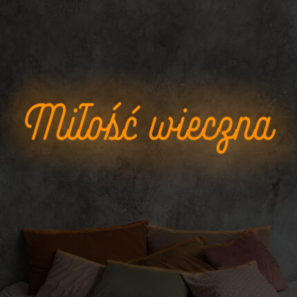 Napis LED Miłość wieczna