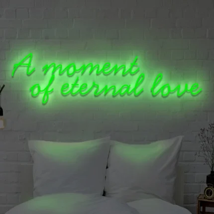 Napis LED A moment of eternal love