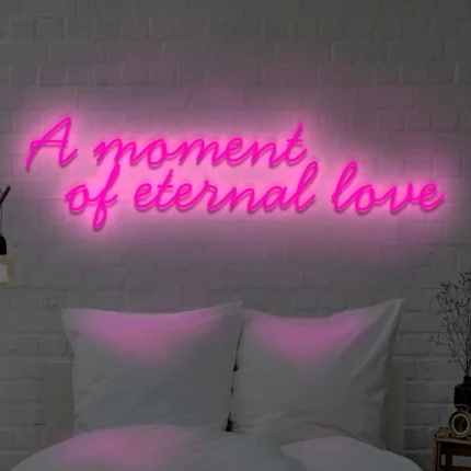 Napis LED A moment of eternal love