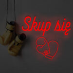 Napis LED Skup się