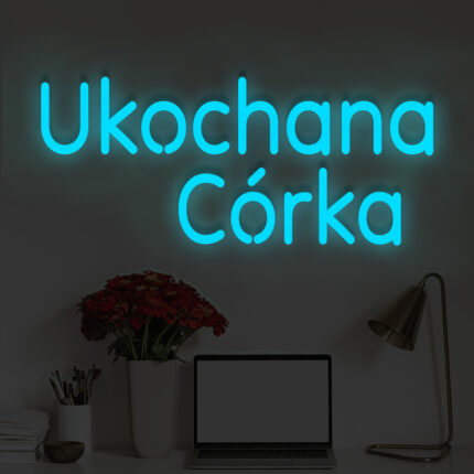 Napis LED Ukochana Córka