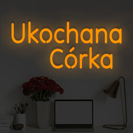 Napis LED Ukochana Córka