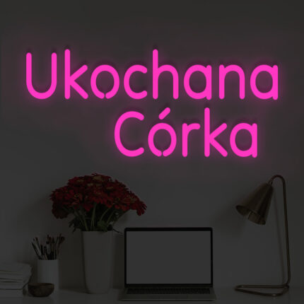 Napis LED Ukochana Córka