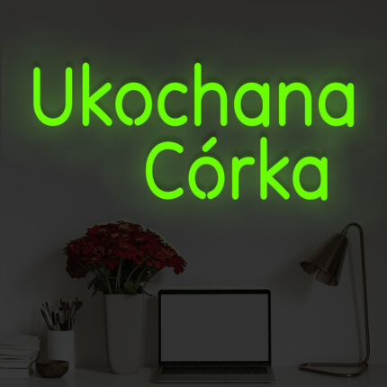 Napis LED Ukochana Córka