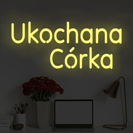 Napis LED Ukochana Córka
